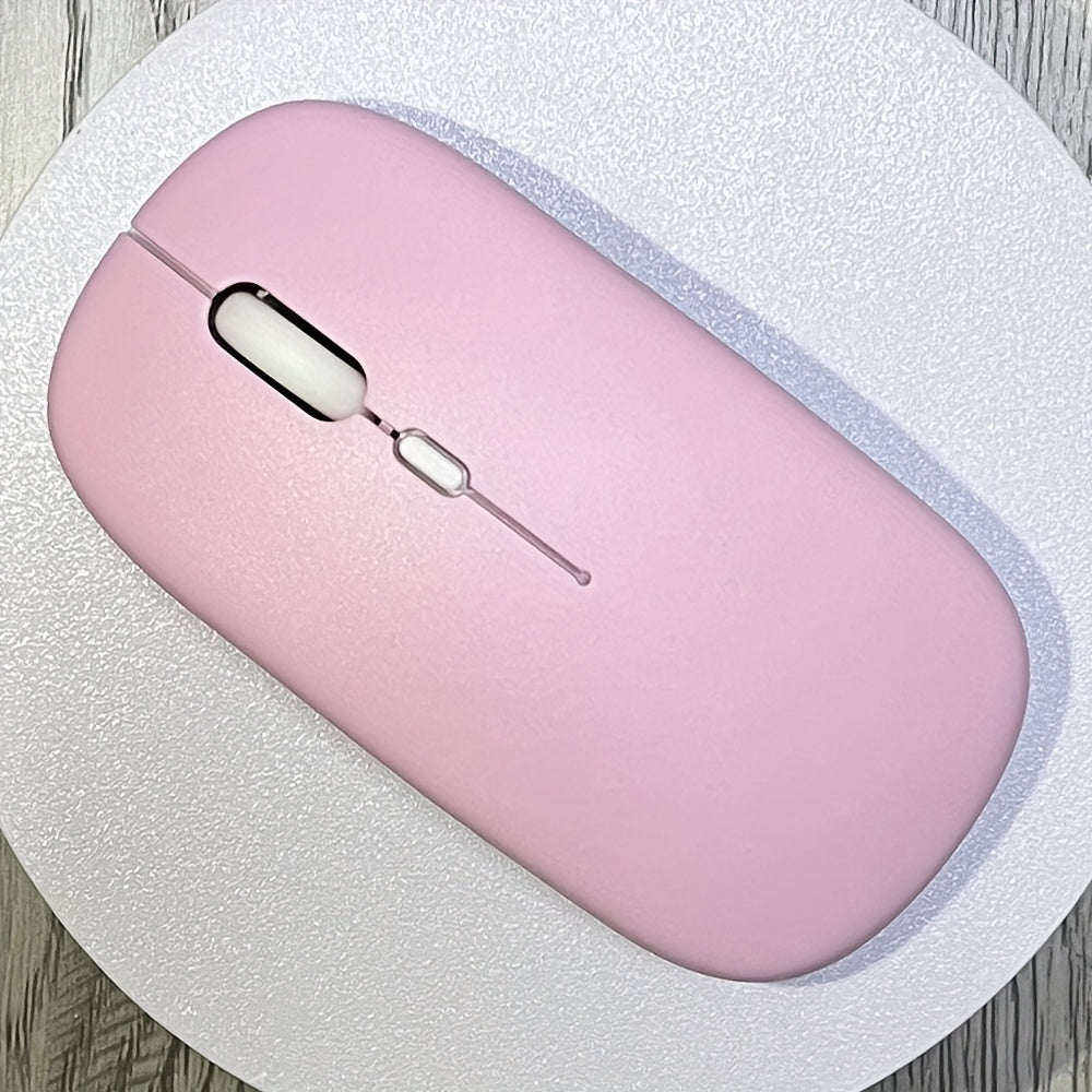 Wireless Mouse, Ultra-Thin, Silent, Battery Powered, Compatible with iPad, Laptop and Desktop - Macaron Color, Suitable for Birthday, Easter, Halloween and Christmas