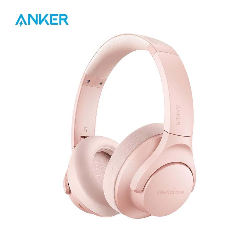 Soundcore Anker Life Q20 Hybrid Active Noise Cancelling Headphones, Wireless Over Ear Bluetooth Headphones, 60H Playtime, Hi-Res Audio, Deep Bass, Memory Foam Ear Cups, for Travel, Home Office