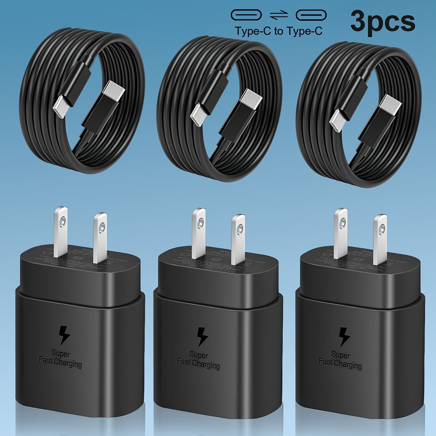 20W Fast Charger - Wall Charger with 4ft Type C Cable for Samsung Galaxy S23 Ultra/S23/S23+/S22/S22 Ultra/S22+/S21 Ultra/S20 Ultra/Note 20/Note 10/Z Fold 3 - Rapid Charging and Compact Design