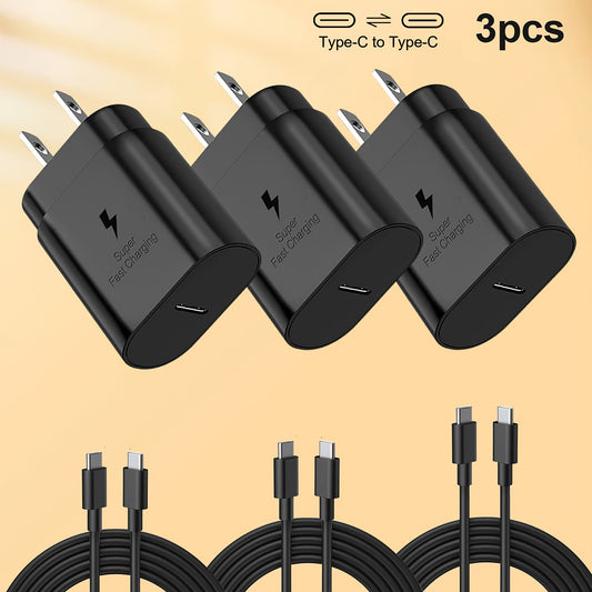 for Fast Charger Type C, Type C Wall Charger  4ft Cable Fast Charging  Galaxy S23 Ultra/S23/S23+/S22/S22 Ultra/S22+/S21 Ultra/S20 Ultra/Note 20/Note 10/Z Fold 3