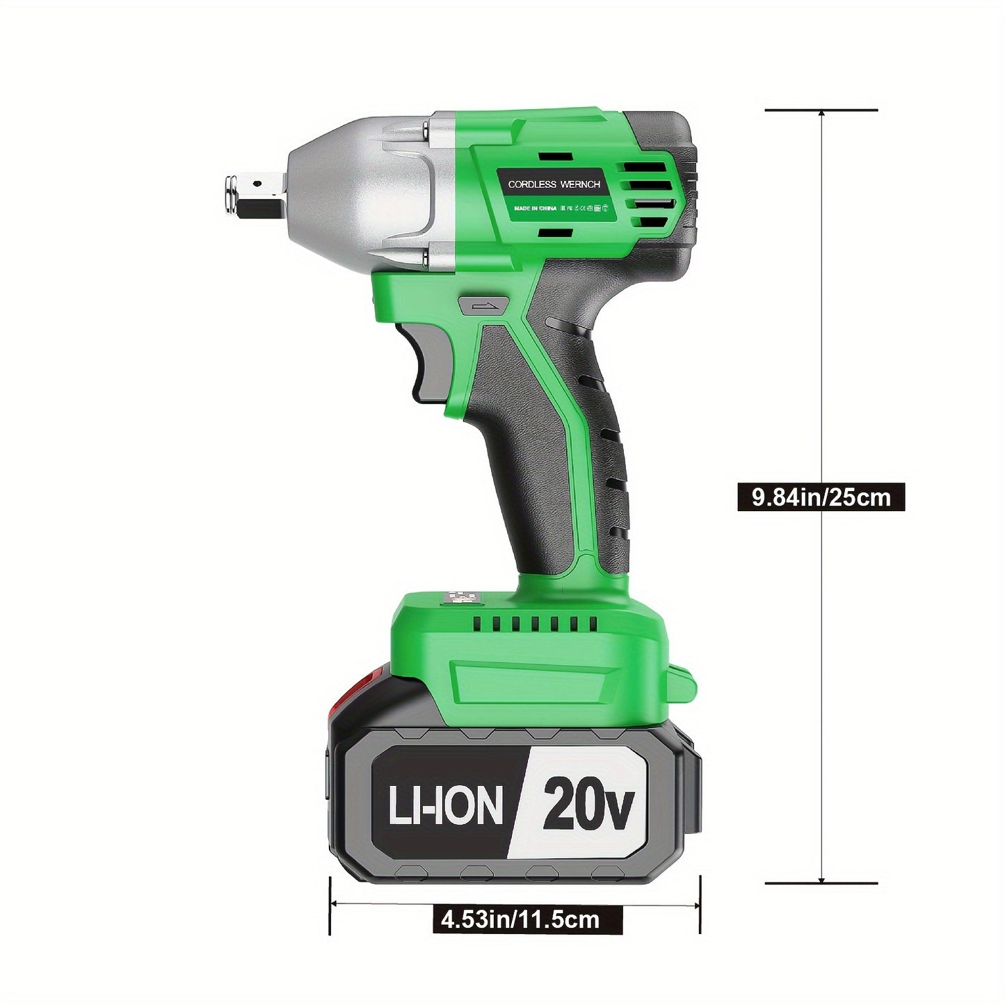 Tegatok Cordless Impact Wrench | 430N.m Brushless Motor | 2400 RPM | 4000mAh Li-ion Battery | Fast Charger | Multi-Size Sockets & Accessories | Reversible Auto-Stop | Ergonomic Design | Ideal for Home & Car Use