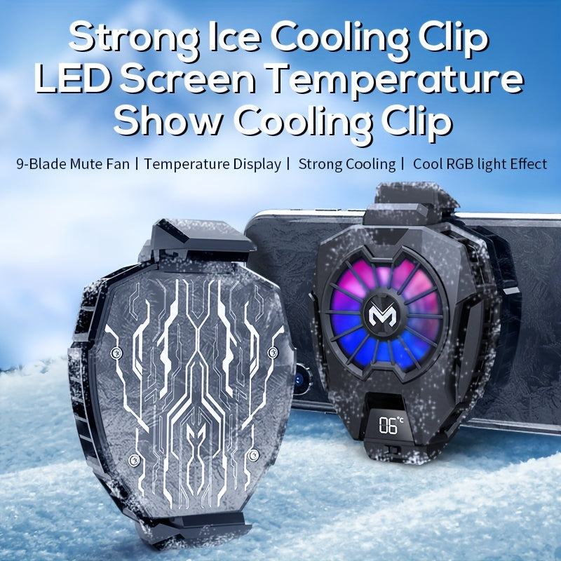 USLION Universal Cool Heat Sink Mobile Phone Cooler Phone Cooling Fan Case DL05 Digital Radiator Portable Phone Cooling Mute Fan