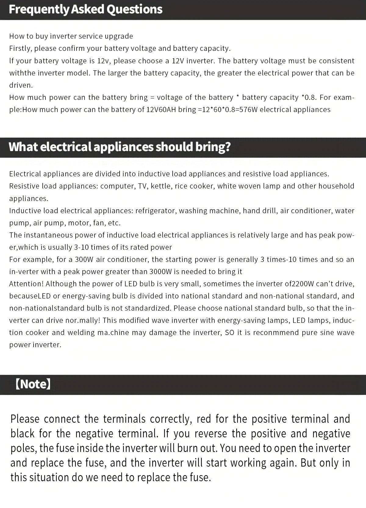 [500W Peak Power] 500W Car Power Inverter Converter - DC 12V to AC 110V, LCD Display, Dual AC Outlets, 4 USB Car Chargers - For Cars, Homes, Laptops, Trucks