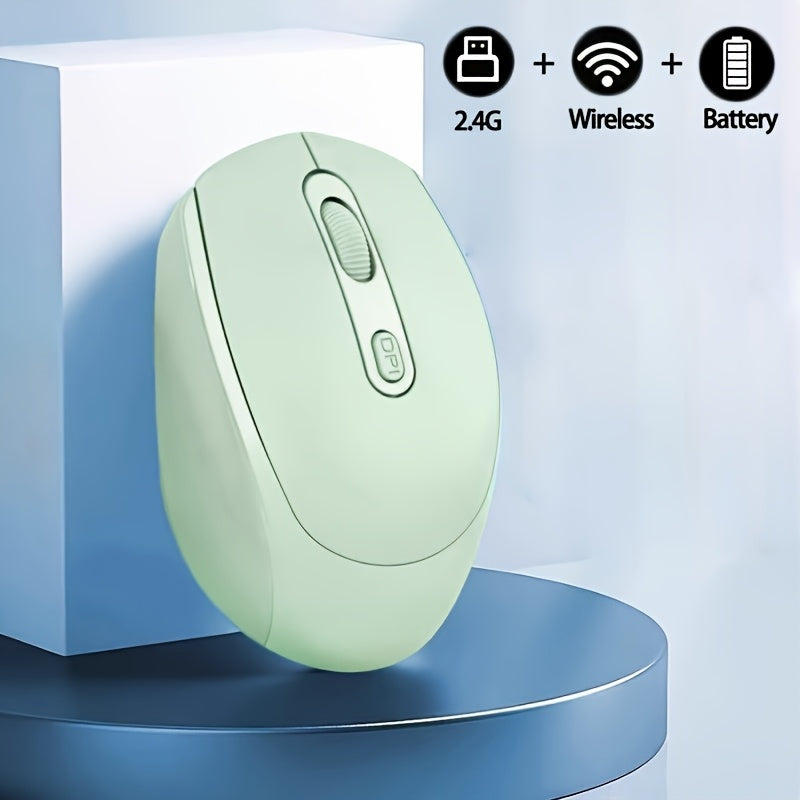 Wireless Mouse, 2.4G Silent Mouse, Computer Mouse with USB Nano Receiver, Suitable for Laptops, Chromebooks, PCs, Macs, Windows