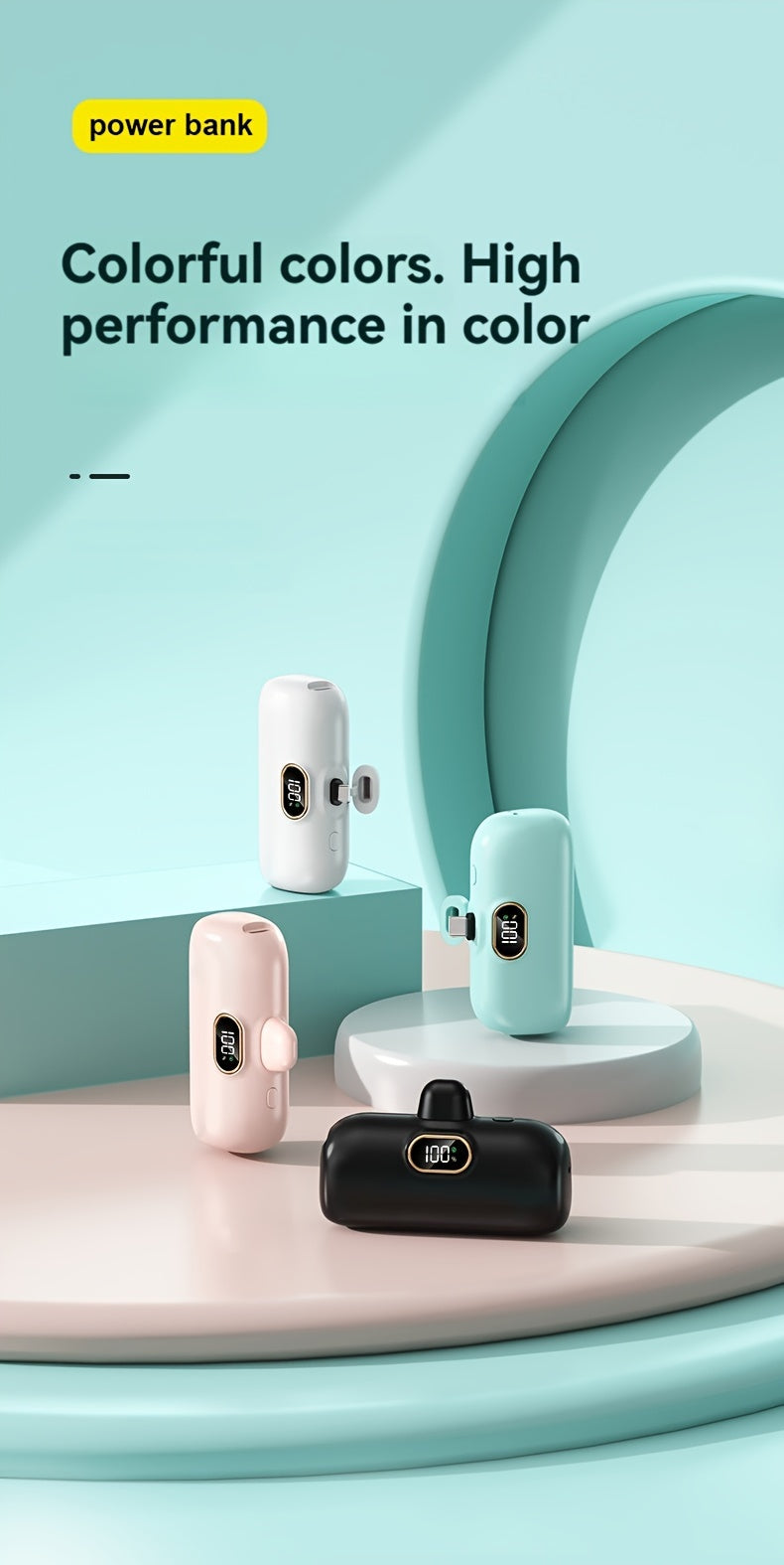 5000mAh Mini Power Bank Wireless Fast Charger Comes With Output Cable, Mini Portable External Battery, Power Bank For IPhone14, Samsung Android Power Bank