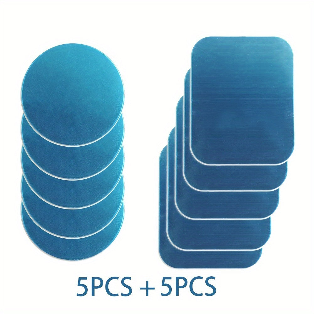 Special accessories for mobile phones - Magnetic sheets for mobile phone holders - Stainless iron circular sheets, magnetic patches - Magnetic sheets with circular ultra-thin metal backing and rectangular iron sheets
