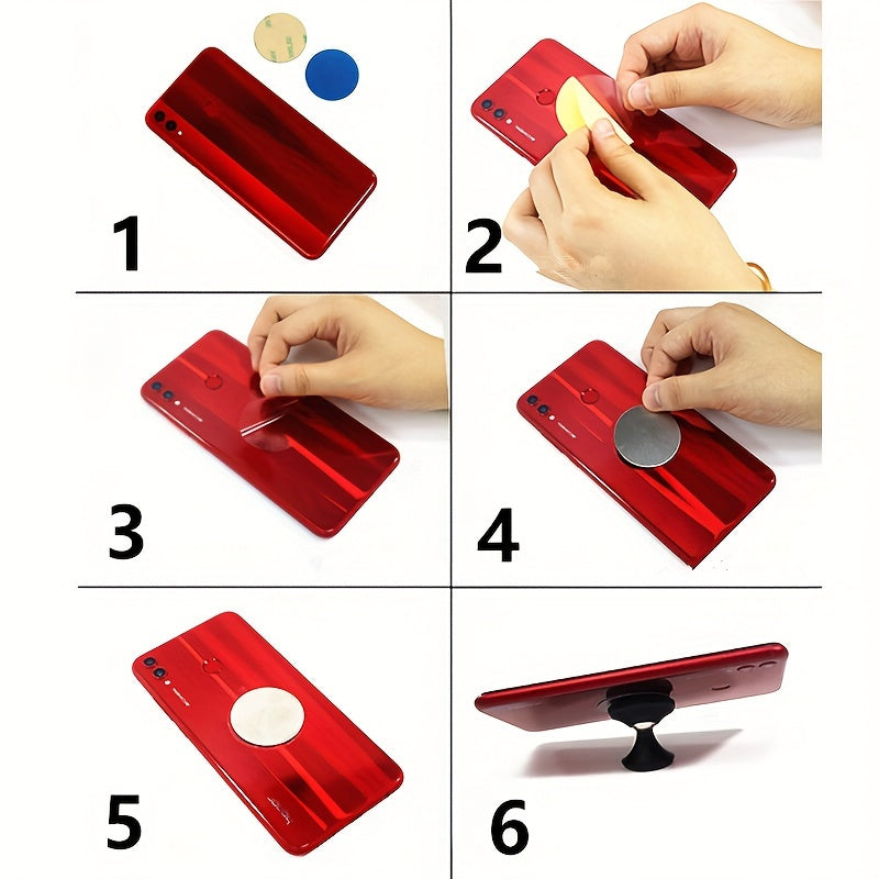 10pcs Magnetic Phone Mount Discs - Durable Iron Plates for Car & Phone Holders, Assorted Sizes (40mm/35mm/30mm/25mm/20mm)