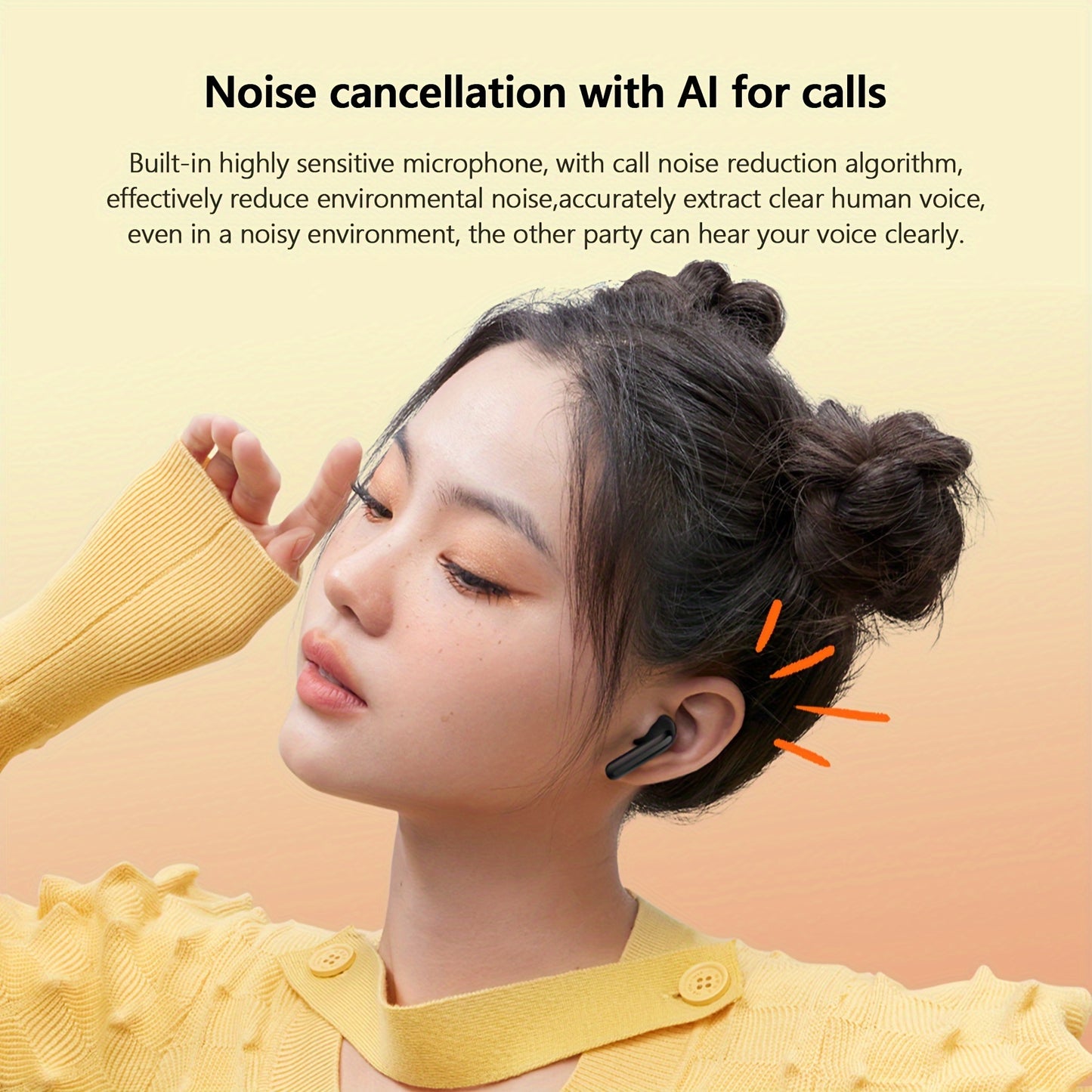 Xiaomi Redmi Buds 4 Lite - Wireless Earbuds with Black and White Color Options, Compact Design, Long Battery Life, and Crystal-Clear Sound Quality