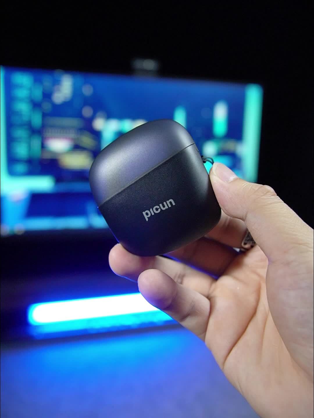 Picun H1 Ultra-Lightweight Wireless Earbuds - True Open Ear Design for Unmatched Comfort - HD Sound with CVC Noise Cancellation - LED Power Display & Touch Control - Perfect for Running, Cycling, and Workouts