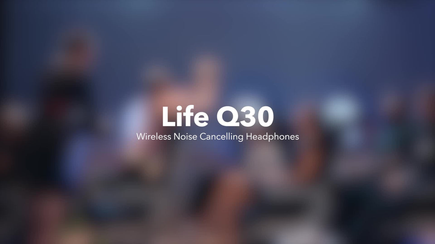 Soundcore Anker Life Q30 Hybrid Active Noise Cancelling Bluetooth Headphones, Blue