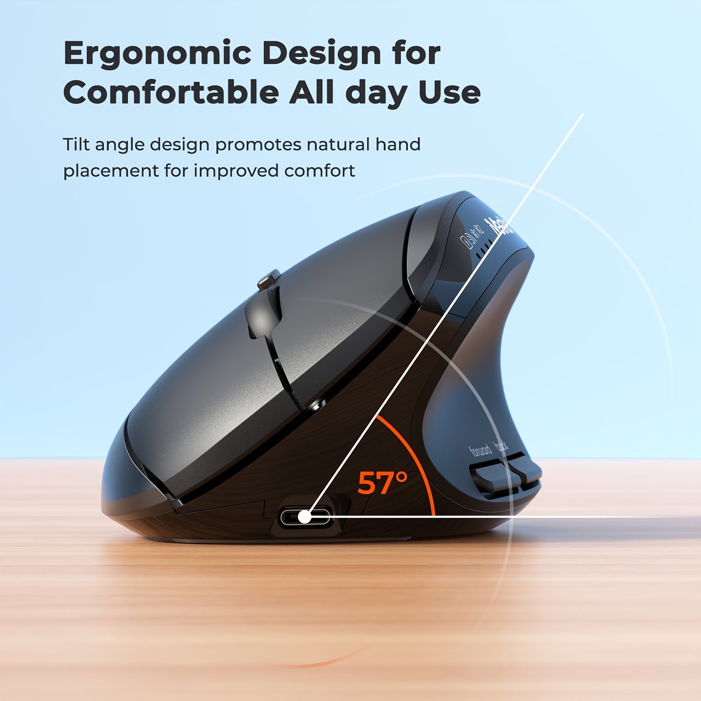 MEETION Ergonomic Keyboard And Mouse Wireless Combo, BT/2.4G Ergo Split Keyboard With Palm Rest, Adjustable Wireless Mouse, Rechargeable Keyboard Mouse For Windows/Mac/Android Halloween Christmas Gift