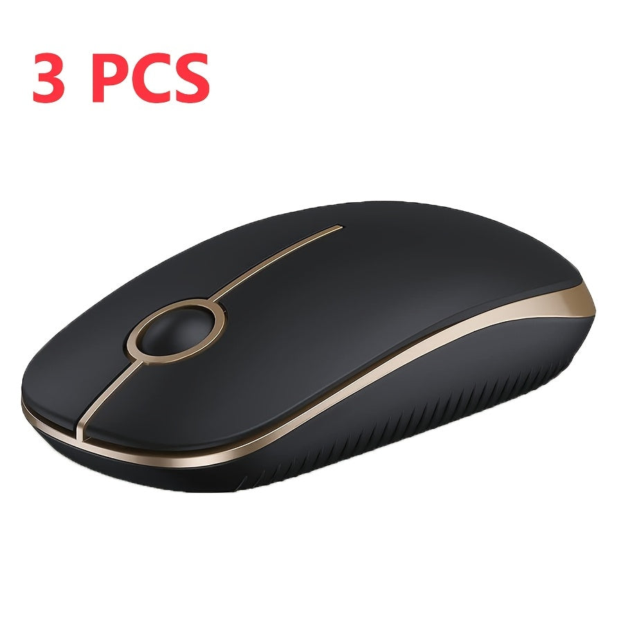 Wireless Mouse 2.4G Slim Portable Computer Mouse With Nano Receiver Less Noise Mobile Optical Mice For Notebook PC Laptop Computer