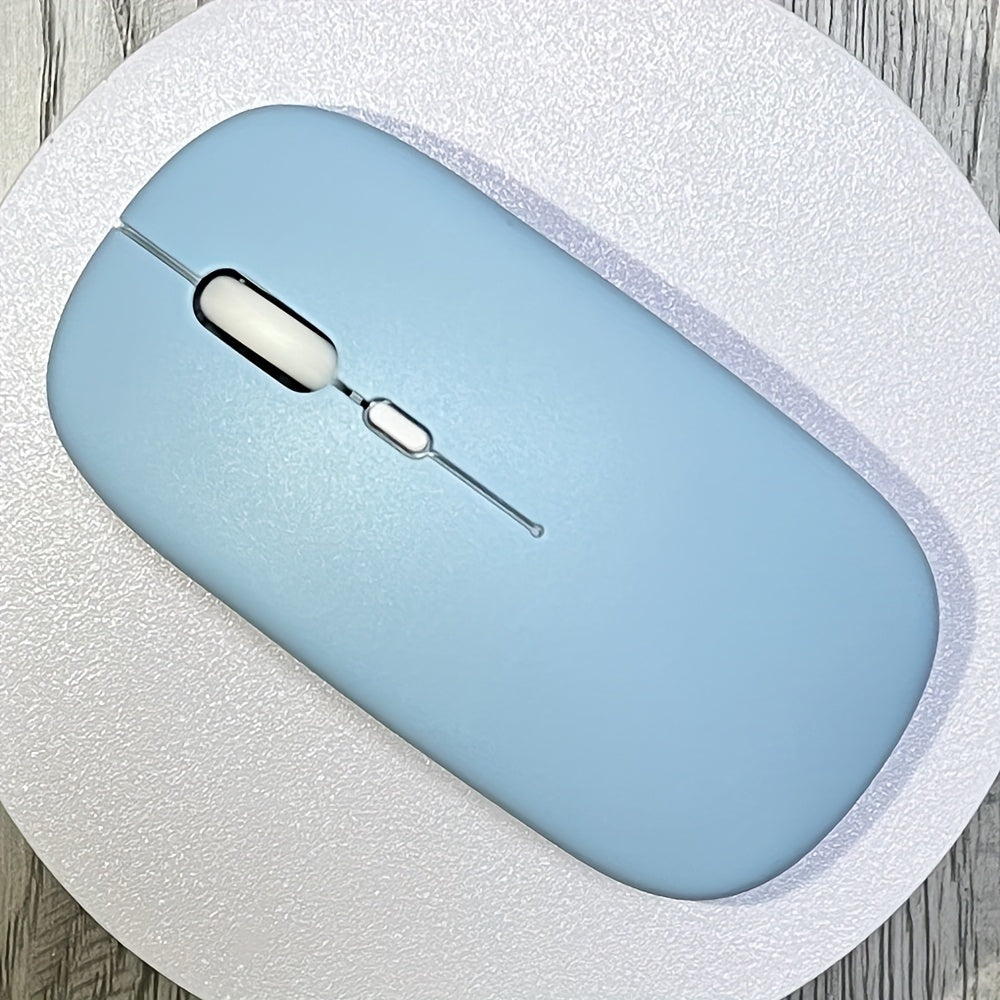 Wireless Mouse, Ultra-Thin, Silent, Battery Powered, Compatible with iPad, Laptop and Desktop - Macaron Color, Suitable for Birthday, Easter, Halloween and Christmas