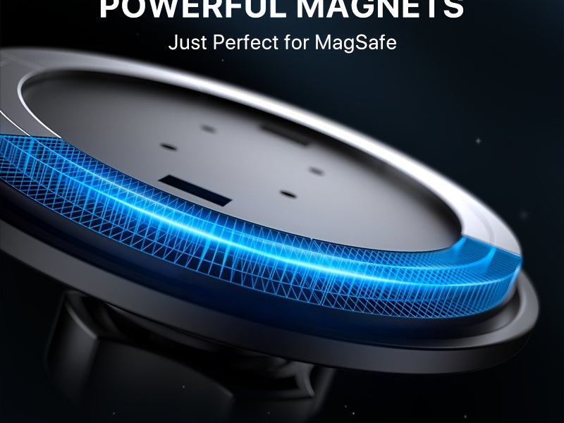 Magnetic Car Mount, Strong Magnetic Phone Holder for Car Vent, 360° Rotation Hands Free Phone Holders for Your Car, Universal Air Vent Car Cell Phone Holder Mount for iPhone & All Phones