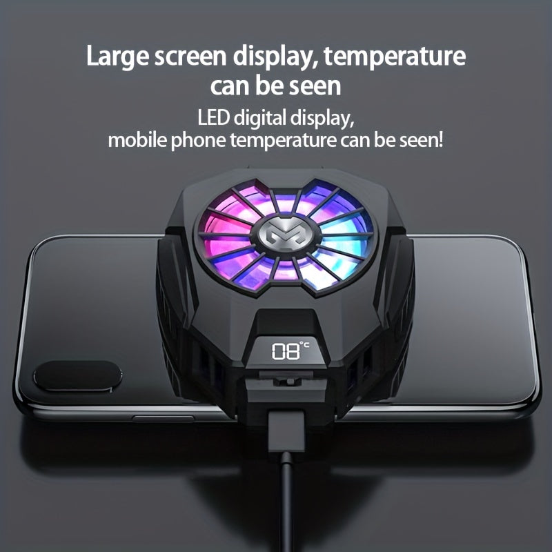 USLION Universal Cool Heat Sink Mobile Phone Cooler Phone Cooling Fan Case DL05 Digital Radiator Portable Phone Cooling Mute Fan