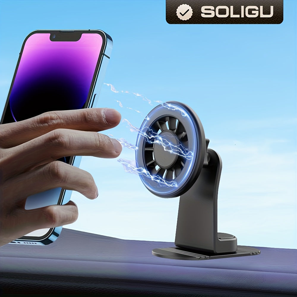 Magnetic Car Mount, Strong Magnetic Phone Holder for Car Vent, 360° Rotation Hands Free Phone Holders for Your Car, Universal Air Vent Car Cell Phone Holder Mount for iPhone & All Phones