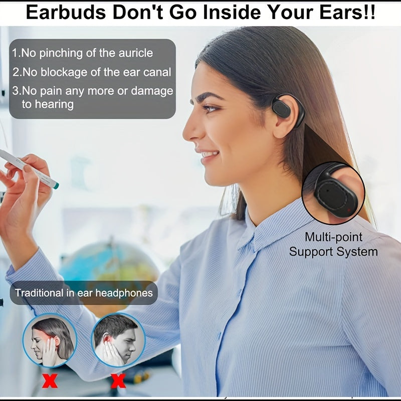 HD Clear Call Wireless Wireless Earbuds - Long Battery Life, No Delay, Compatibility for Business & Sports