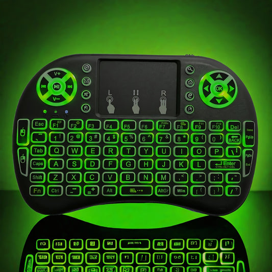 Mini Keyboard Touchpad Mouse, Portable 2.4Ghz Mini Wireless Keyboard With Touchpad Work For IPad, PC, Android TV Box, Smart TV, Tablet And Windows OS