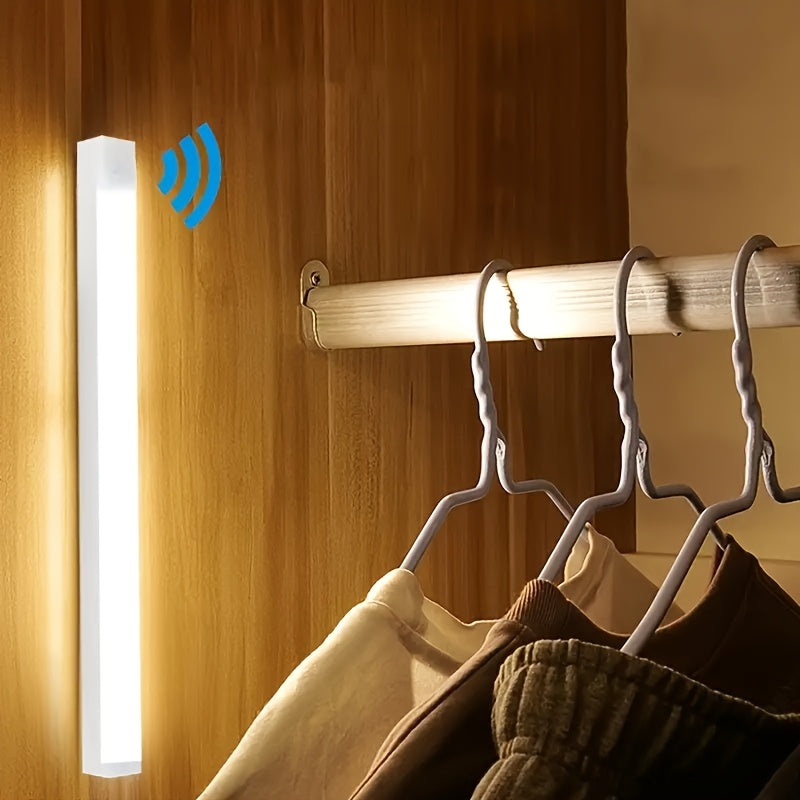 2/6pcs Battery Operated Under Cabinet Lights, Ultra-Bright Wireless Motion Sensor Light Indoor, Smart LED Motion Sensor Lights, Under-Cabinet Lighting, Magnetic Dimmable Closet Lights, Wireless Under Counter Lights For Kitche