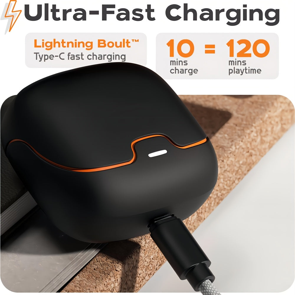 [Smart Bluetooth Headphones] AI Translation Smart Bluetooth Headphones | 4 Mic ENC Noise-cancelling TWS Earbuds, 140+ Languages Real-time Translation, 550mAh Ultra Long Standby, Music Playback, Mobile Phones & Conference Brie