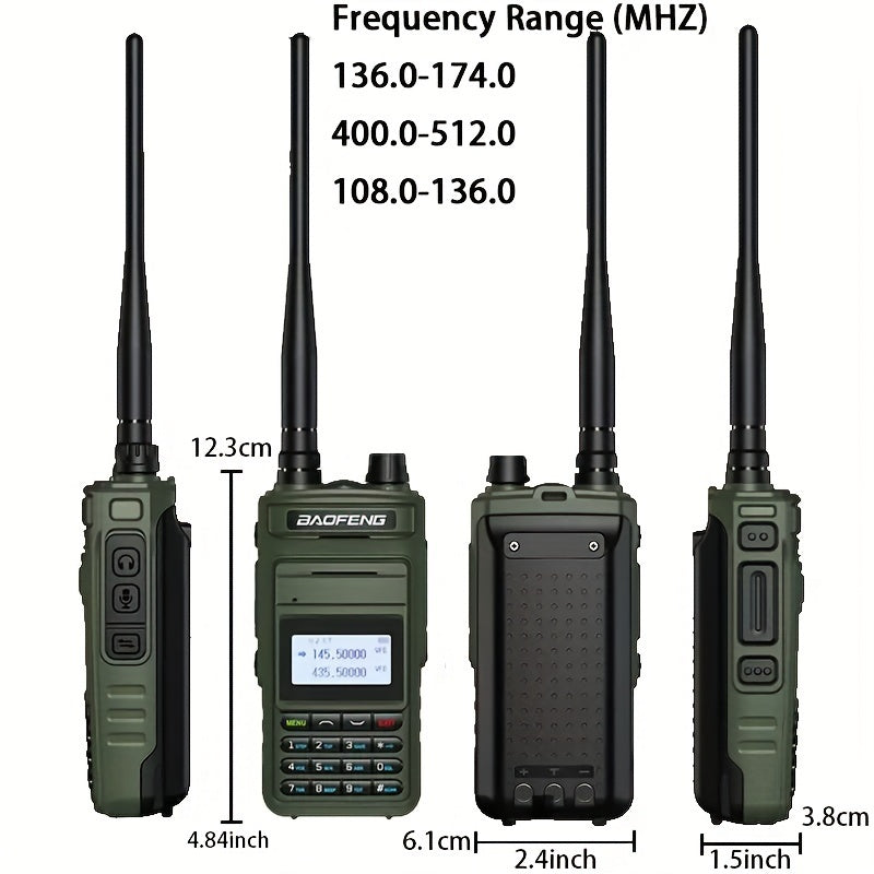 2023 BAOFENG New UV999 Pro Max 10W V2 Professional 999 Channels Walkie Talkie Type-C Fast Charger Long Range Dual Band UHF VHF Two Way Radio Upgrade Handheld Transceiver